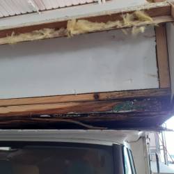 infiltrazione parte frontale camper