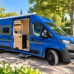 Dettaglio di un camper allestito su misura
